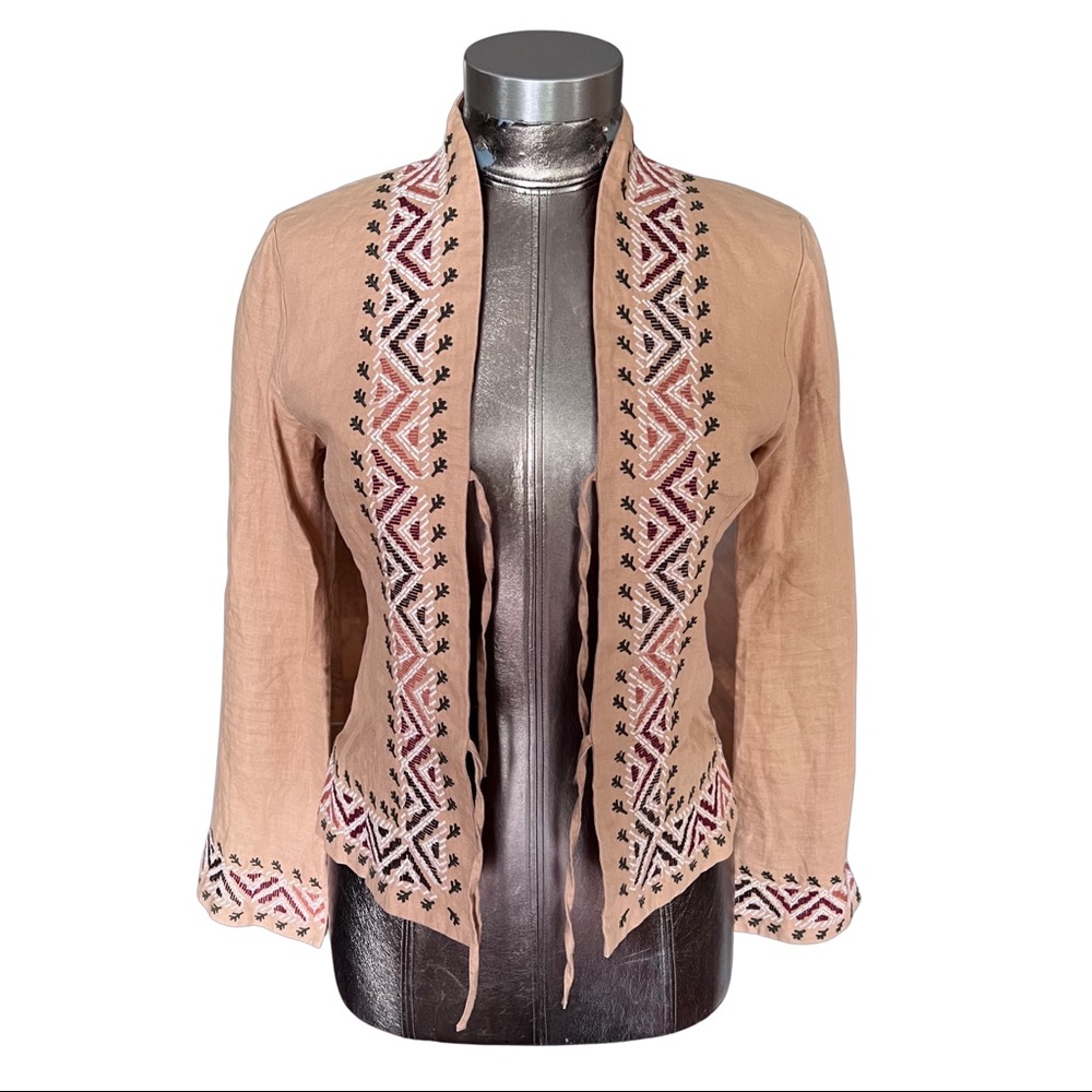 Hennes for H&M 100% Linen Long Sleeve Jacket